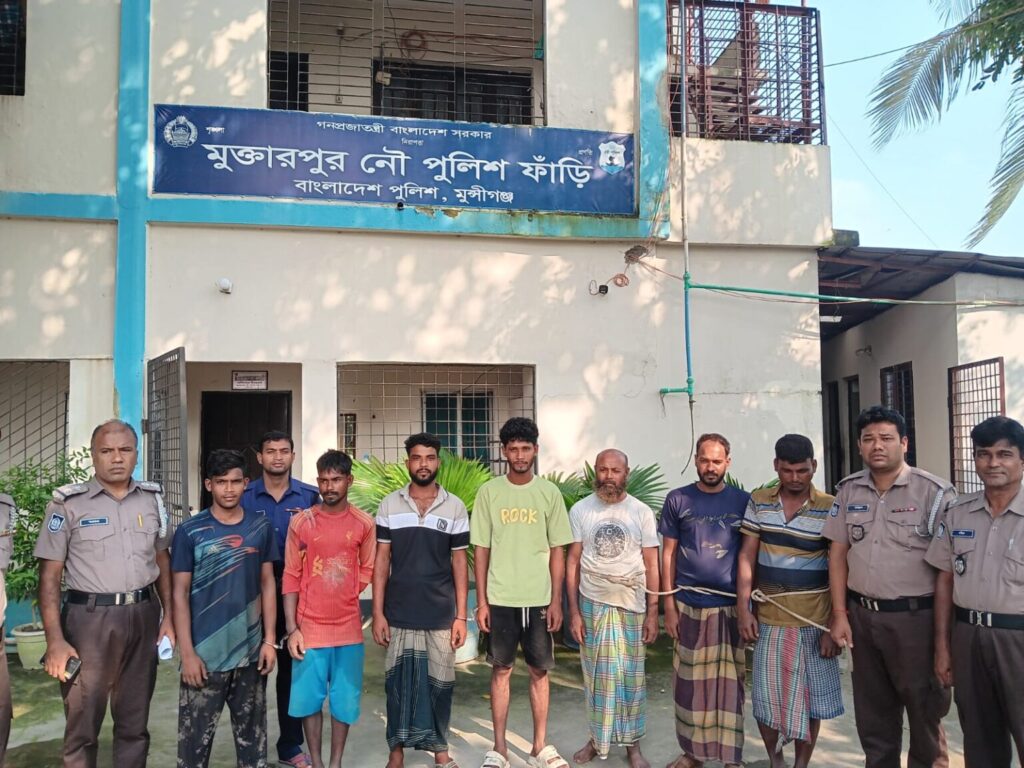 ইছামতী খালে অবৈধভাবে মাটি কাটায় গ্রেপ্তার